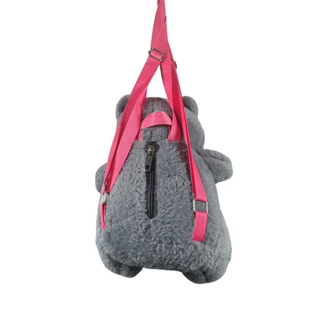 Wonder Nation Gray Cat‎ Plush Backpack Toddler Kids Cute Heart Bag